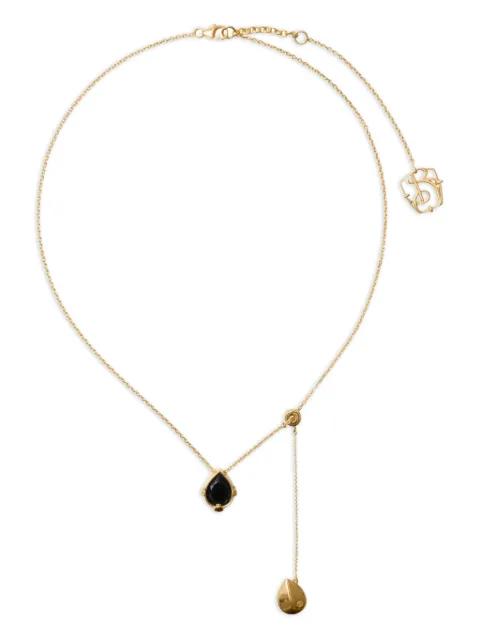 Shield onyx pendant necklace by BURBERRY