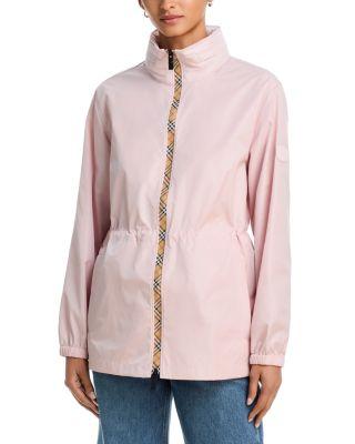 Short Checker Tape Nylon Parka by BURBERRY