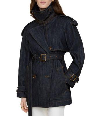 Short Denim Fitzrovia Trench Coat by BURBERRY