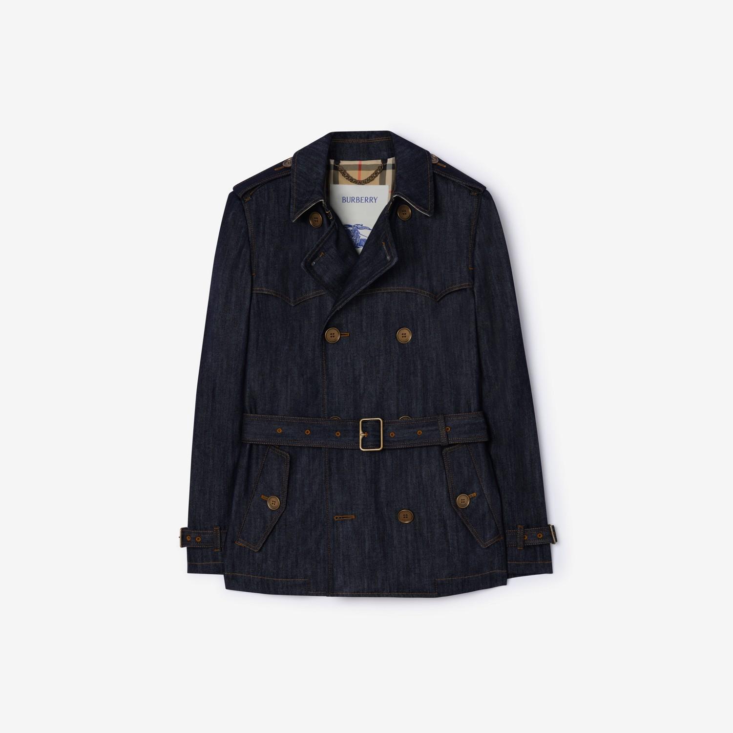 Short Denim Trench Coat by BURBERRY