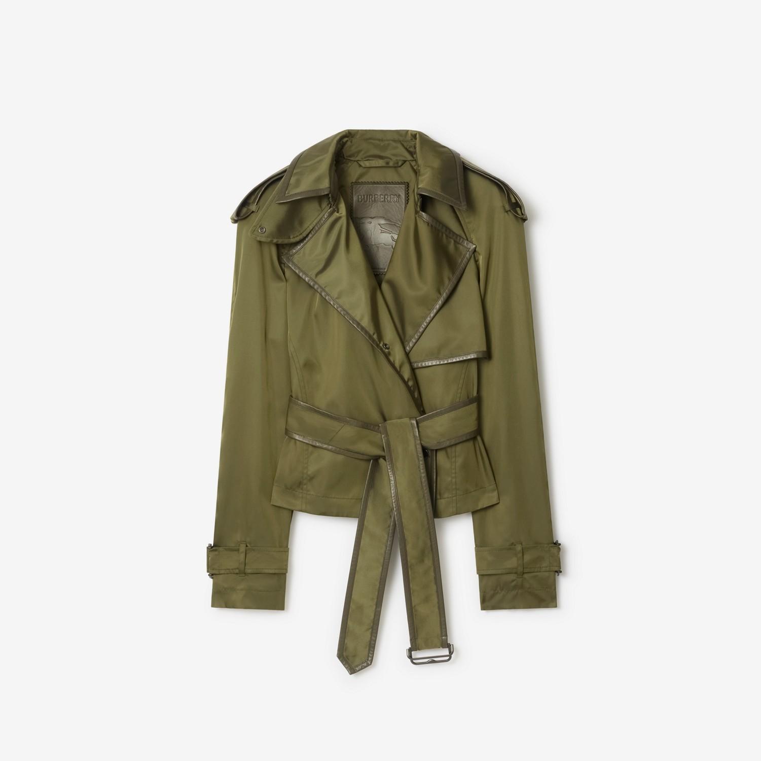 Short Nylon Blend Trench Coat by BURBERRY