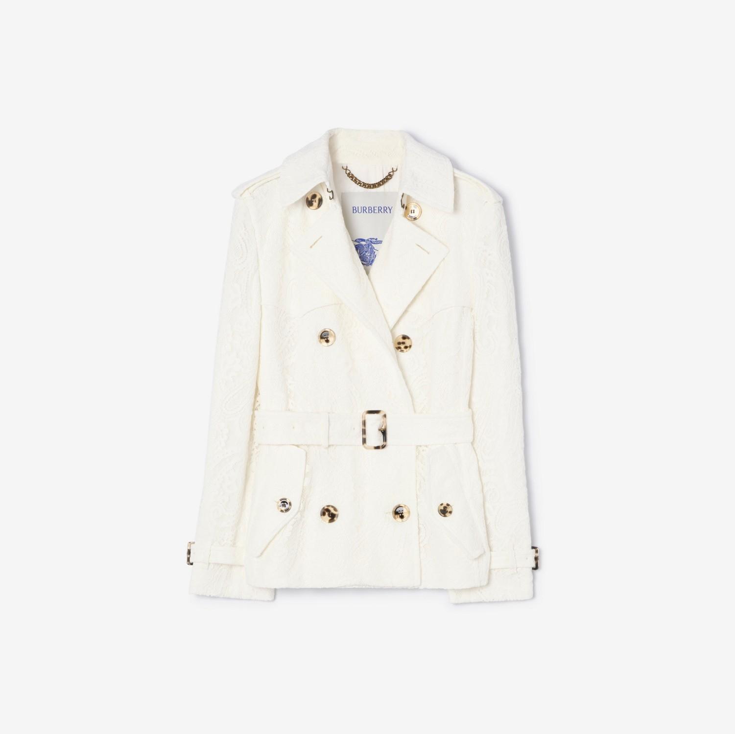 Short Paisley Lace Foxfield Trench Coat by BURBERRY