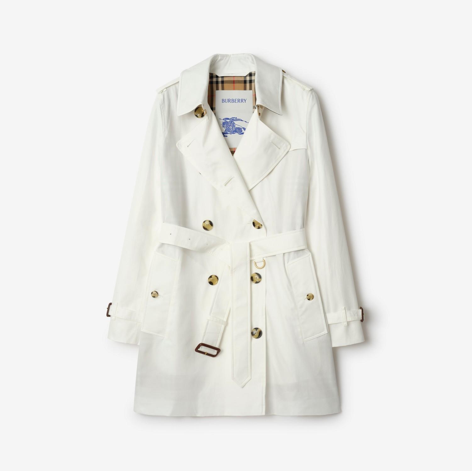 Short Tropical Gabardine Kensington Trench Coat by BURBERRY