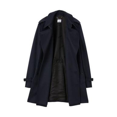 Short wool cashmere wimbledon trench coat by BURBERRY