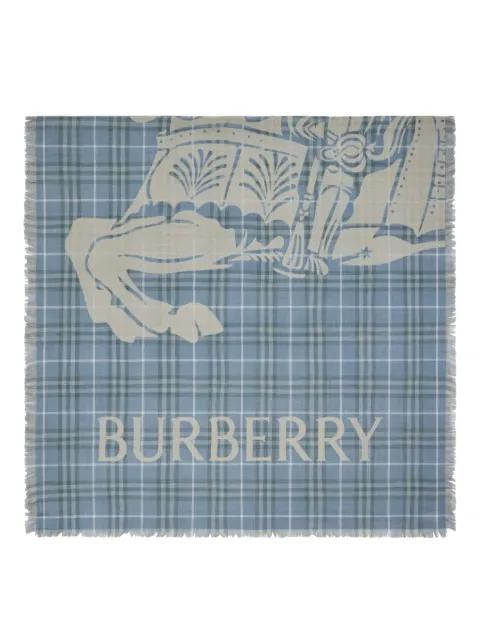 Signature knight motif scarf by BURBERRY