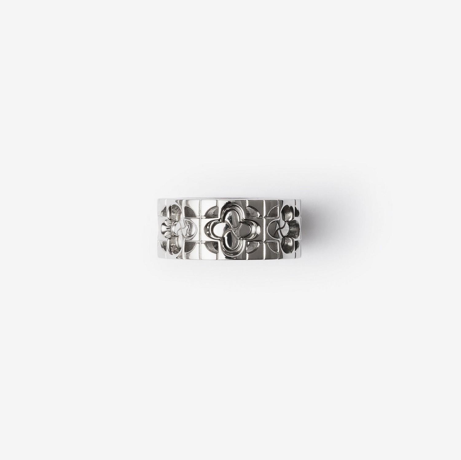 Silver Rose Ring by BURBERRY