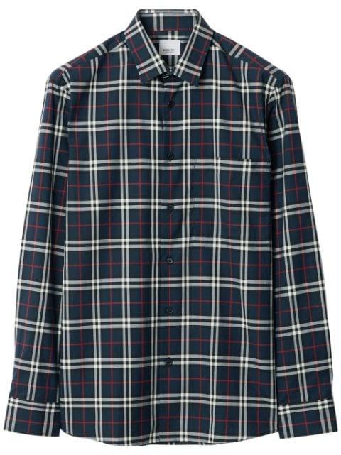 Simpson checked cotton shirt by BURBERRY