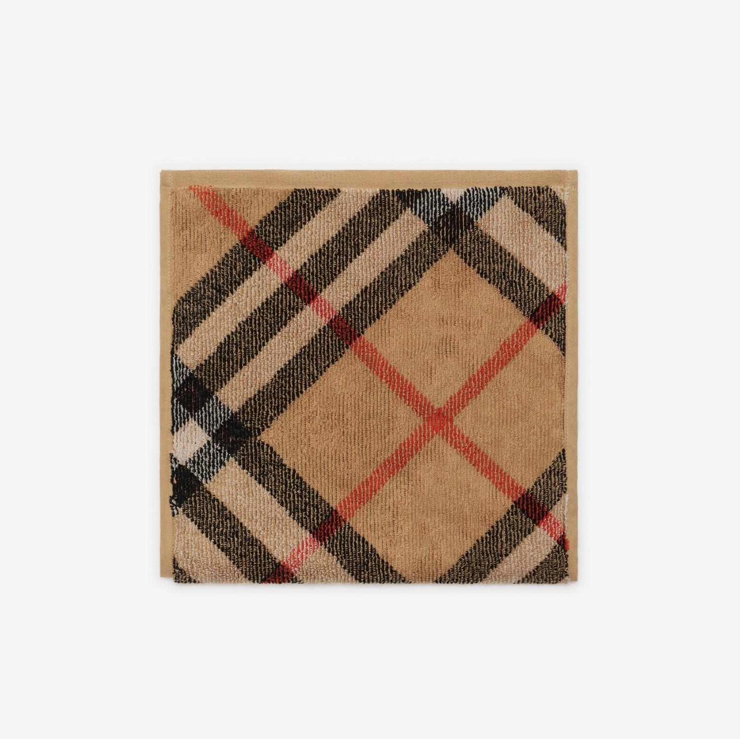 Skinny Check Cotton Towel by BURBERRY