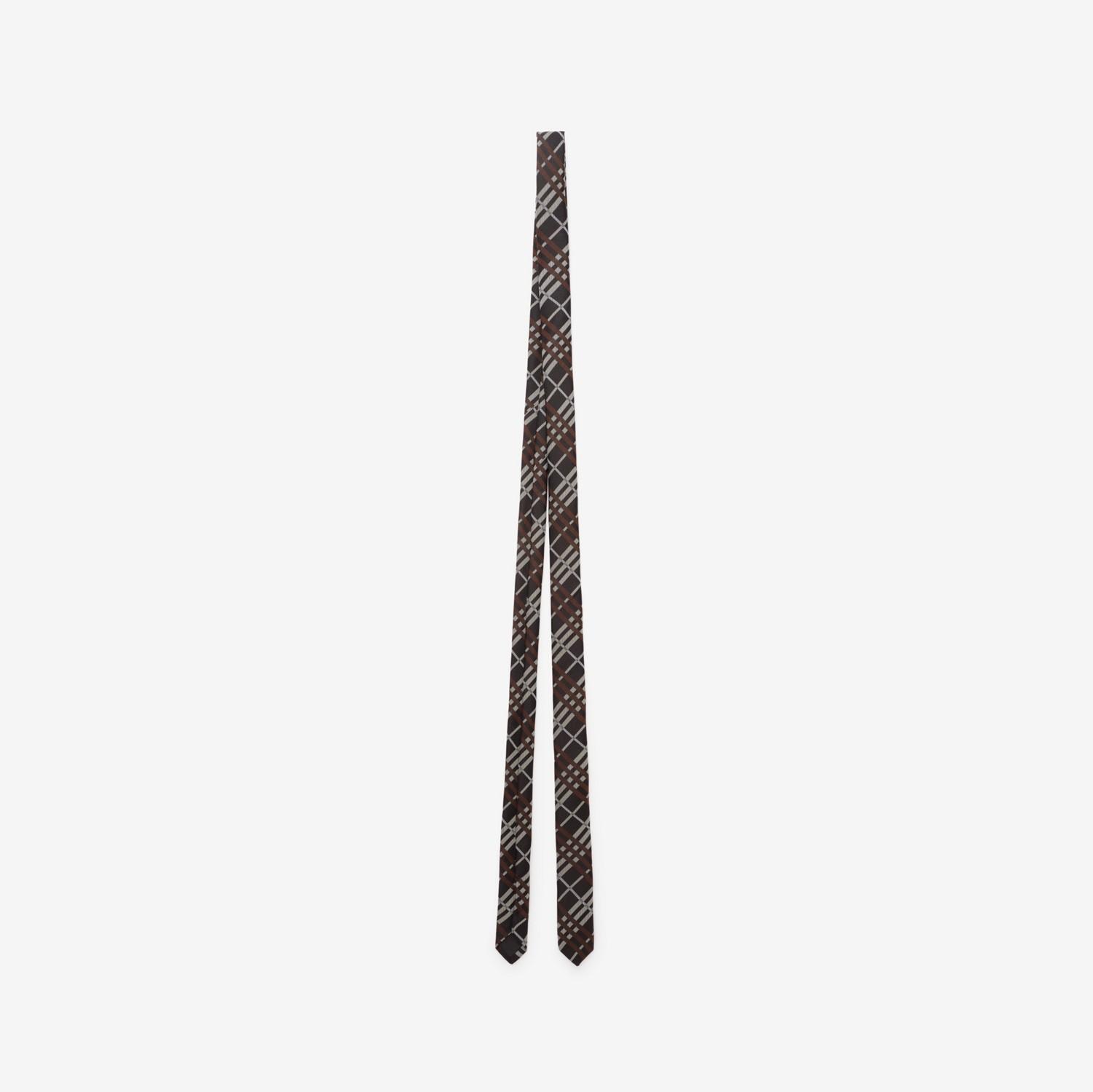 Skinny Check Silk Tie by BURBERRY