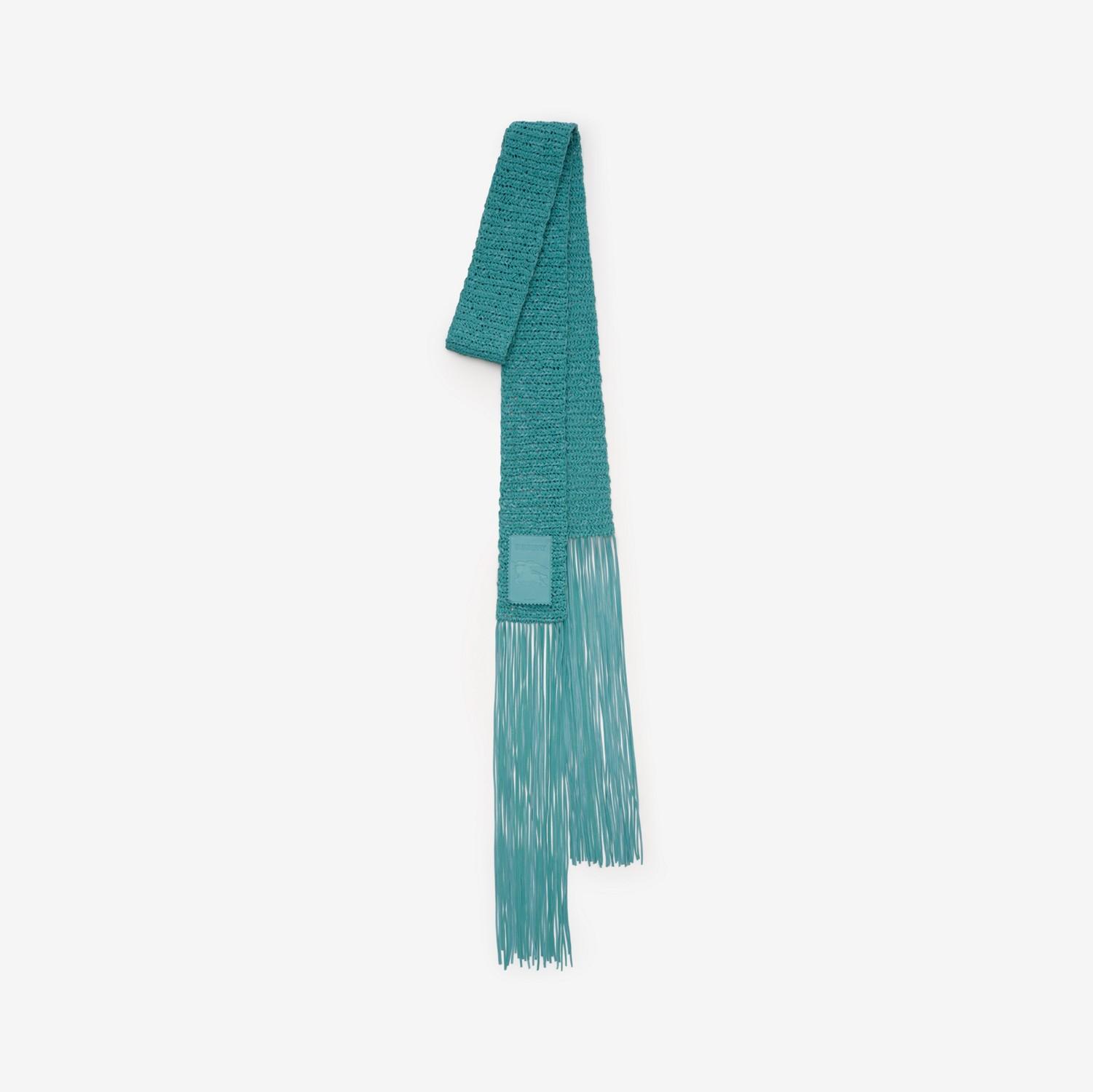 Skinny Crochet Leather Scarf by BURBERRY