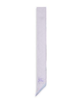 Skinny Watercolor Check Silk Scarf by BURBERRY