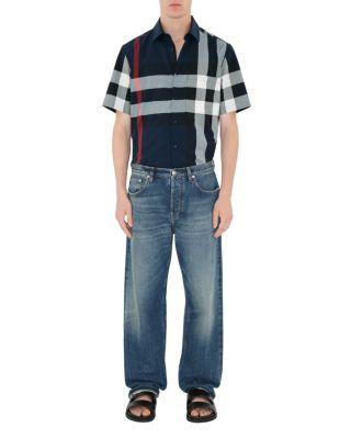 Slim Fit Check Cotton Shirt by BURBERRY