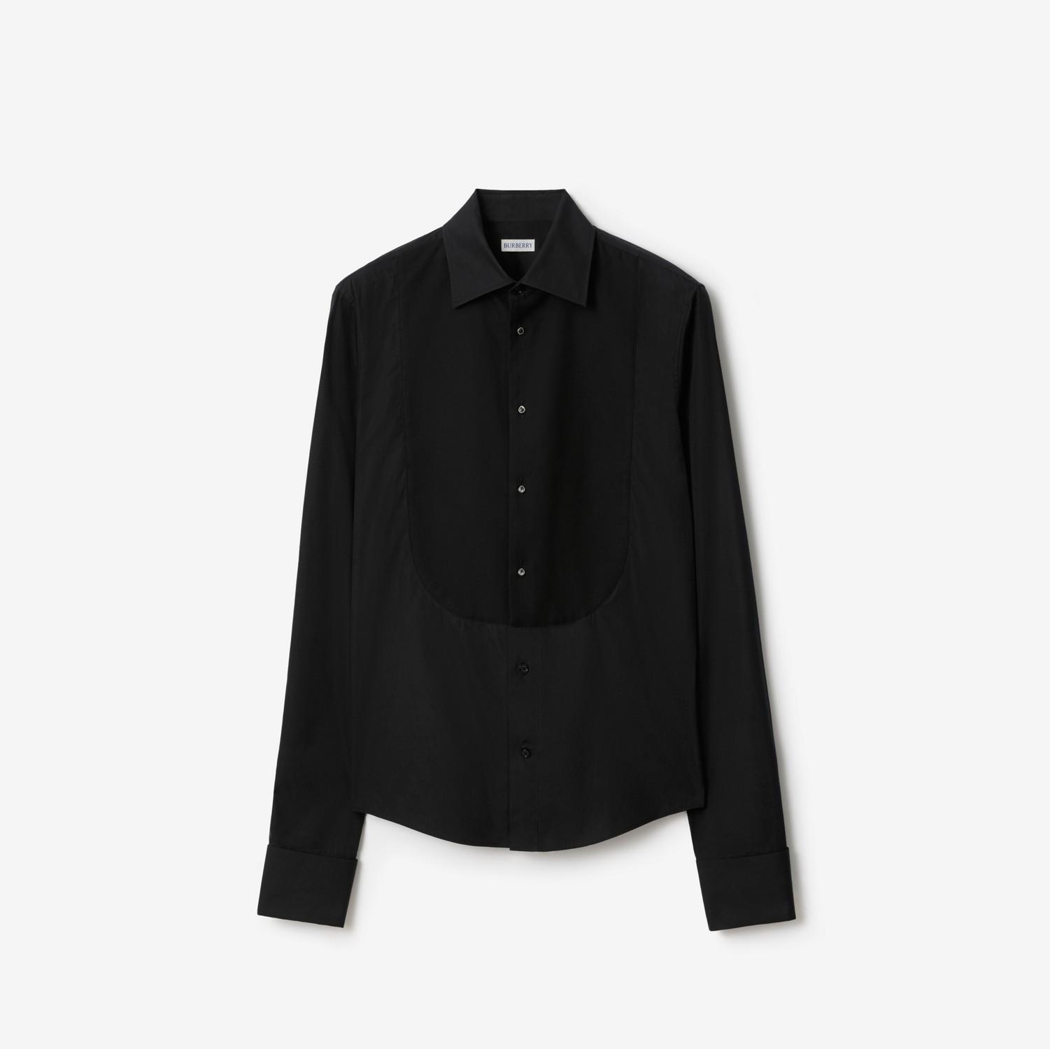 Slim Fit Cotton Tuxedo Shirt by BURBERRY