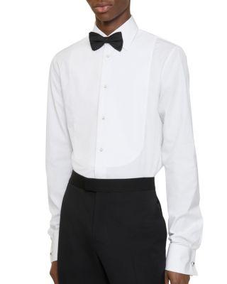 Slim Fit Cotton Tuxedo Shirt by BURBERRY