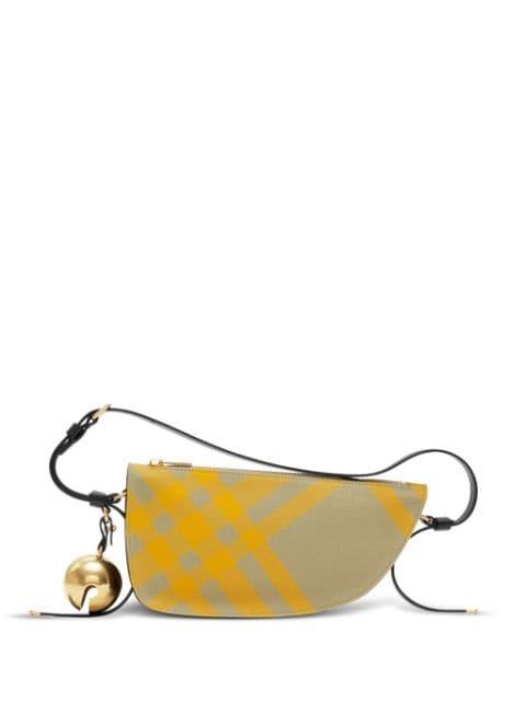 Sling Shield check-pattern shoulder bag by BURBERRY