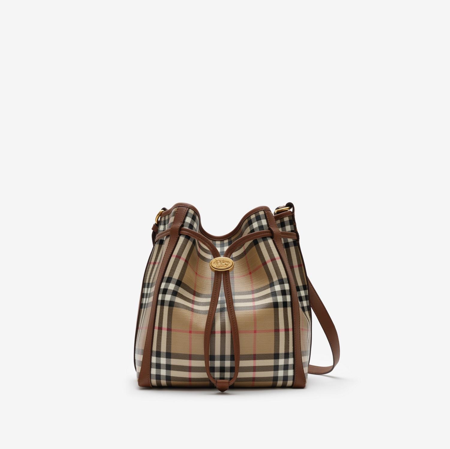 Small Check Bucket Bag by BURBERRY