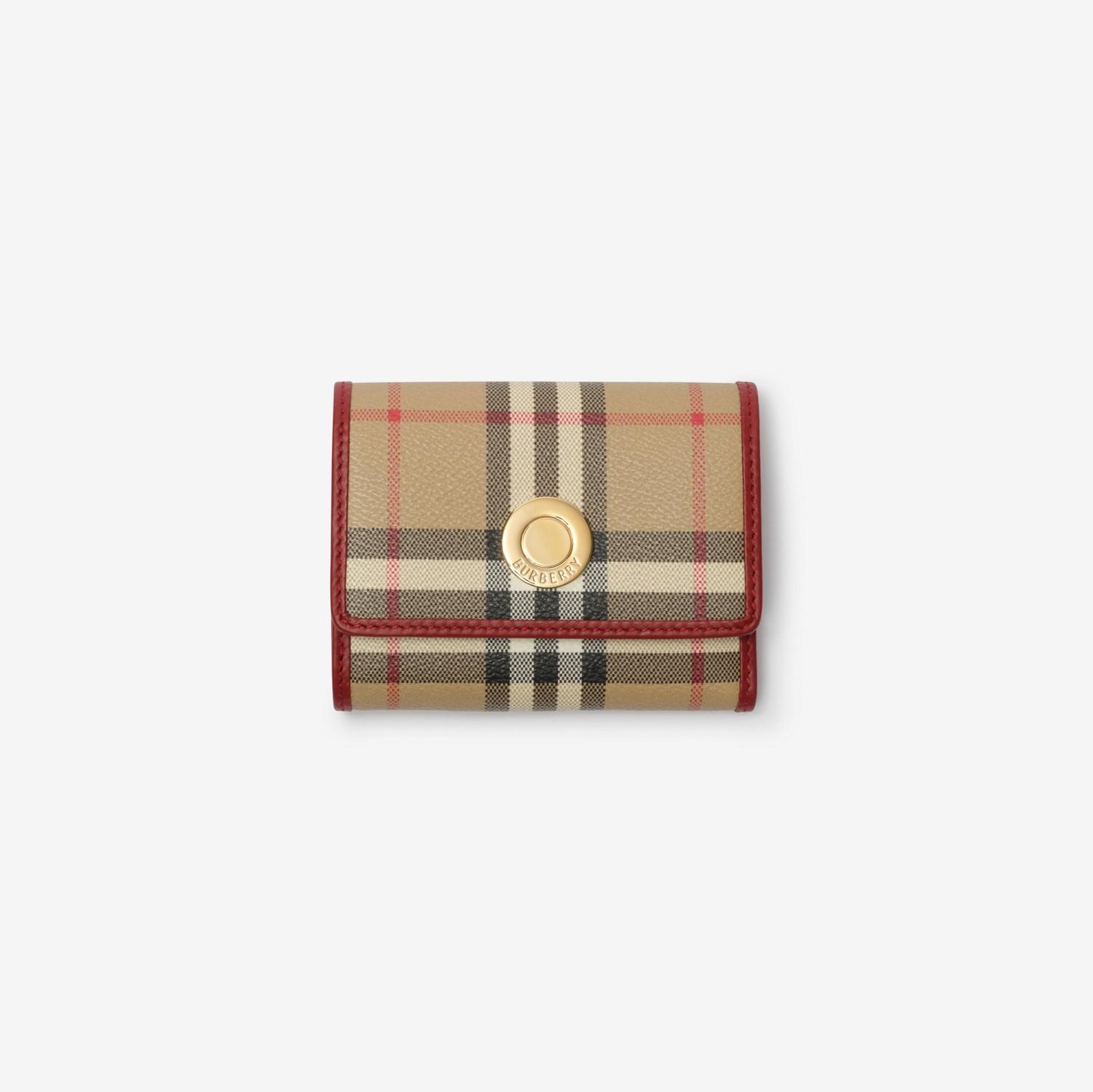 Small Check Folding Wallet by BURBERRY