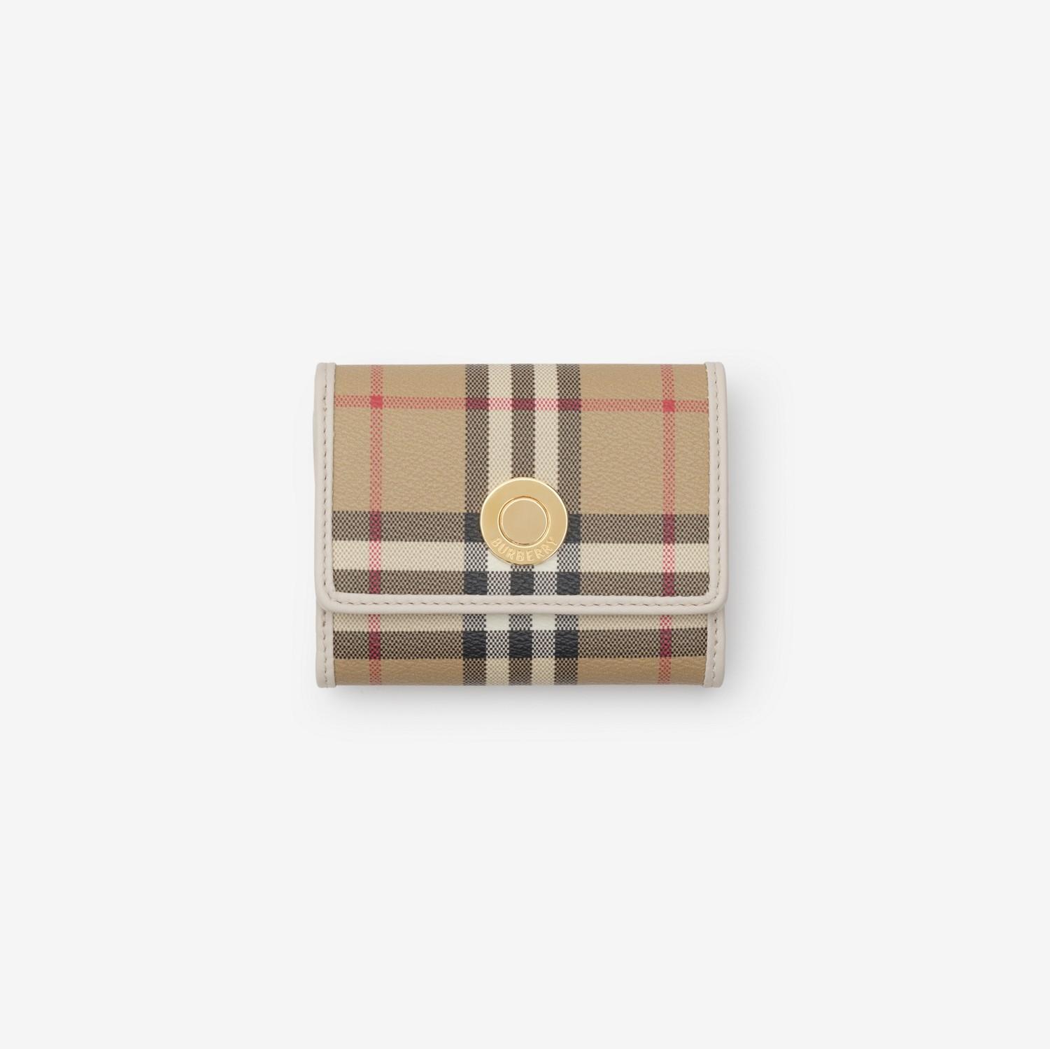 Small Check Folding Wallet by BURBERRY