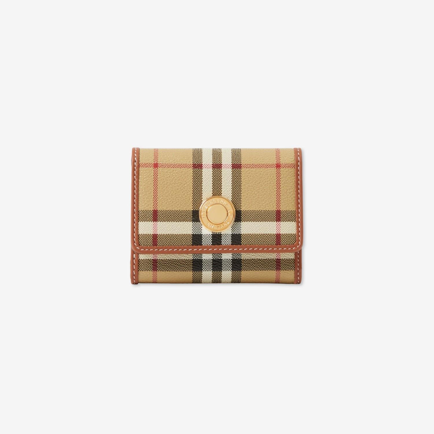 Small Check Folding Wallet by BURBERRY