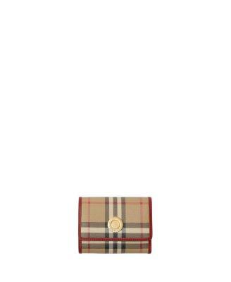 Small Check Folding Wallet by BURBERRY
