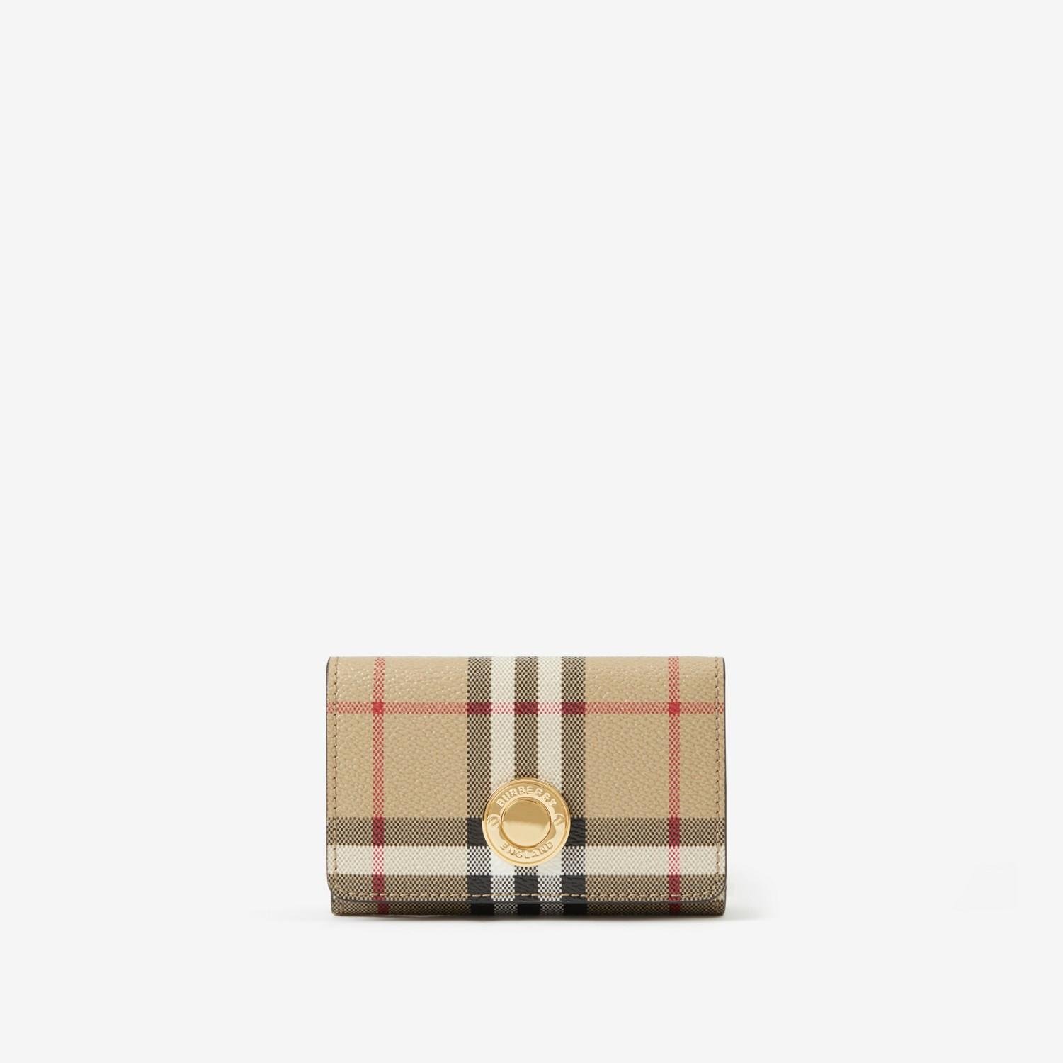 Small Check Folding Wallet by BURBERRY