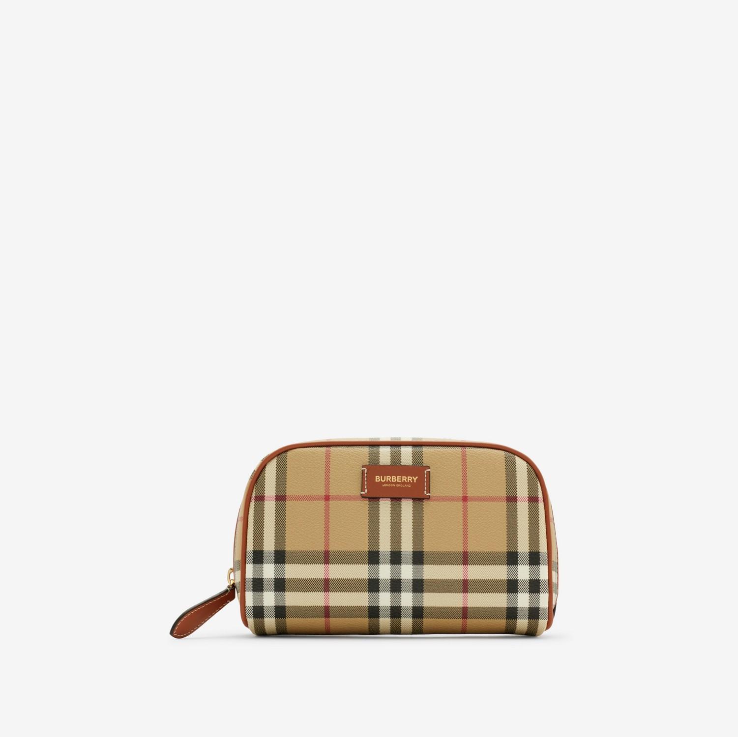 Small Check Travel Pouch by BURBERRY