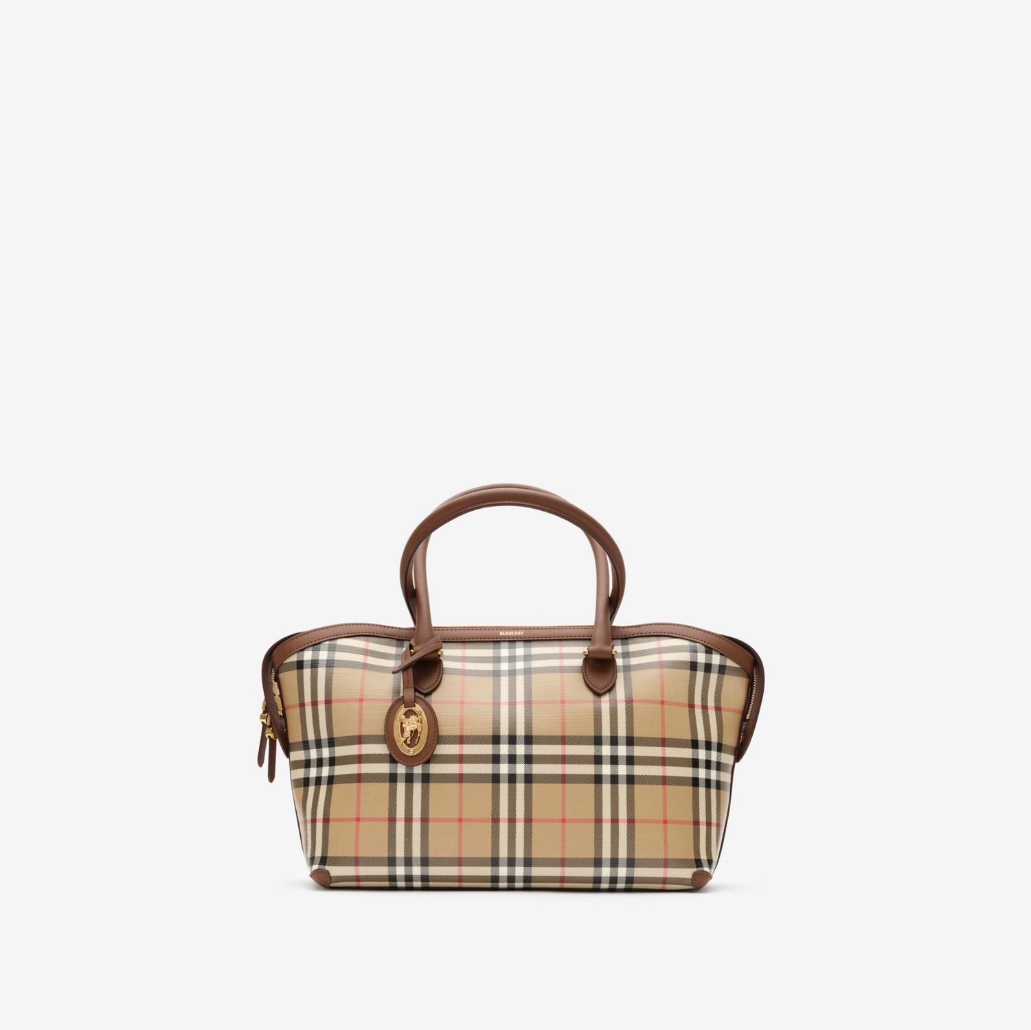 Small Check Zip Tote by BURBERRY