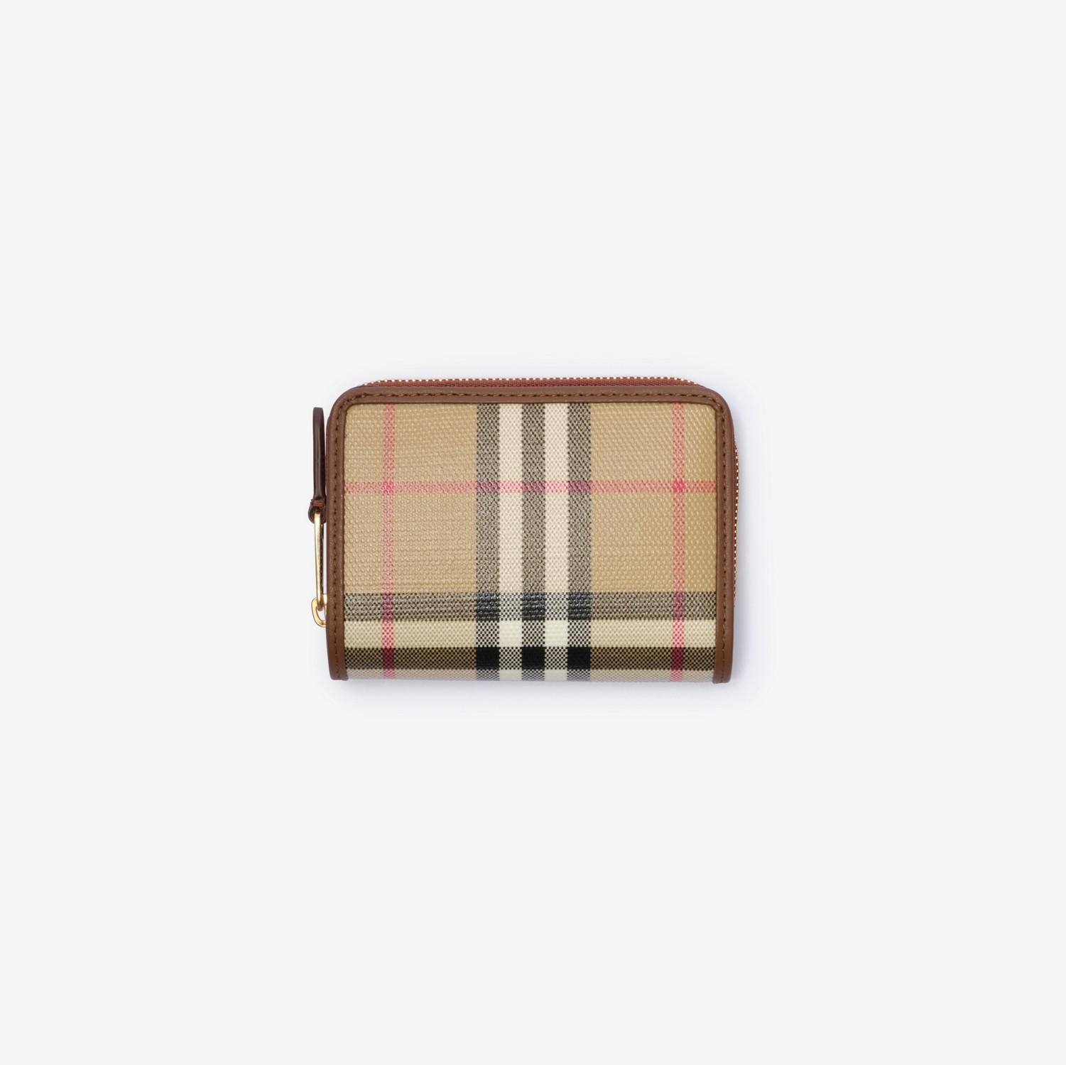 Small Check Zip Wallet by BURBERRY