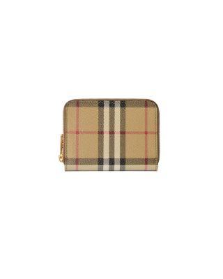 Small Check Zip Wallet by BURBERRY