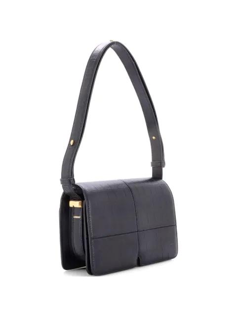 Snip Crocodile Embossed Leather shoulder bag by BURBERRY 