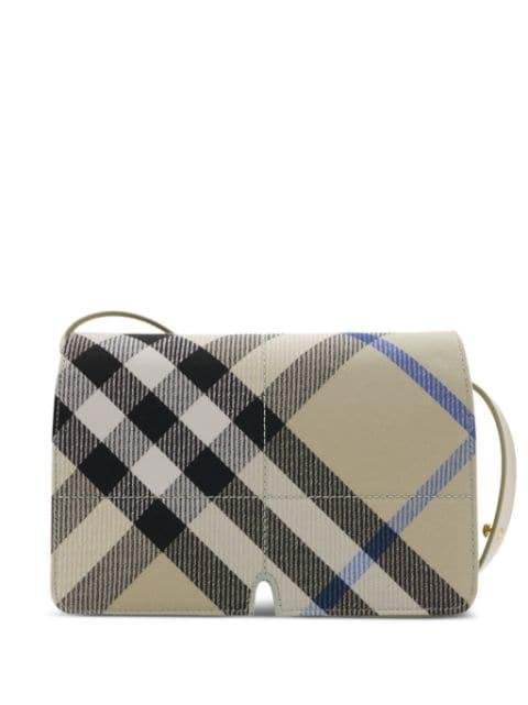 Snip checked shoulder bag by BURBERRY