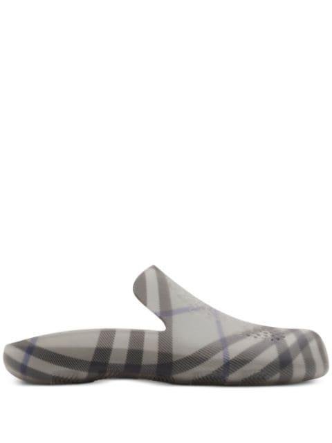 Stingray checked-lining slippers by BURBERRY