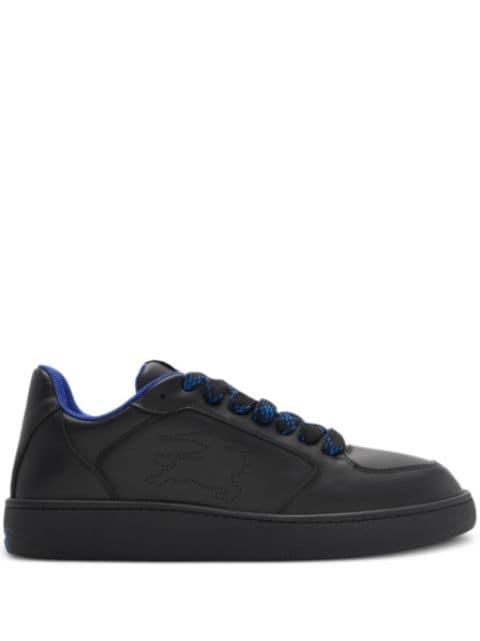Stock leather sneakers by BURBERRY