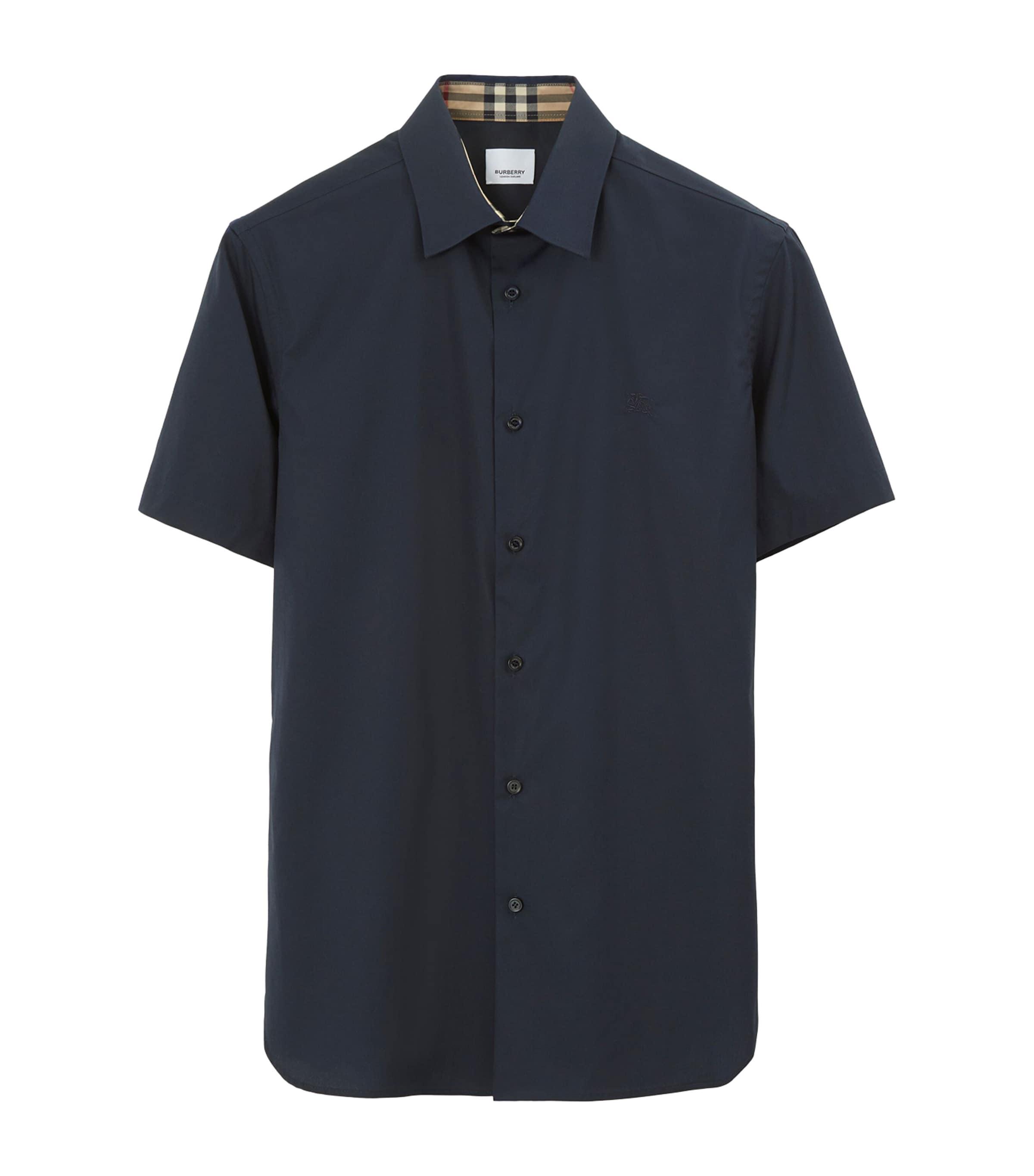 Stretch-Cotton Short-Sleeve Shirt by BURBERRY