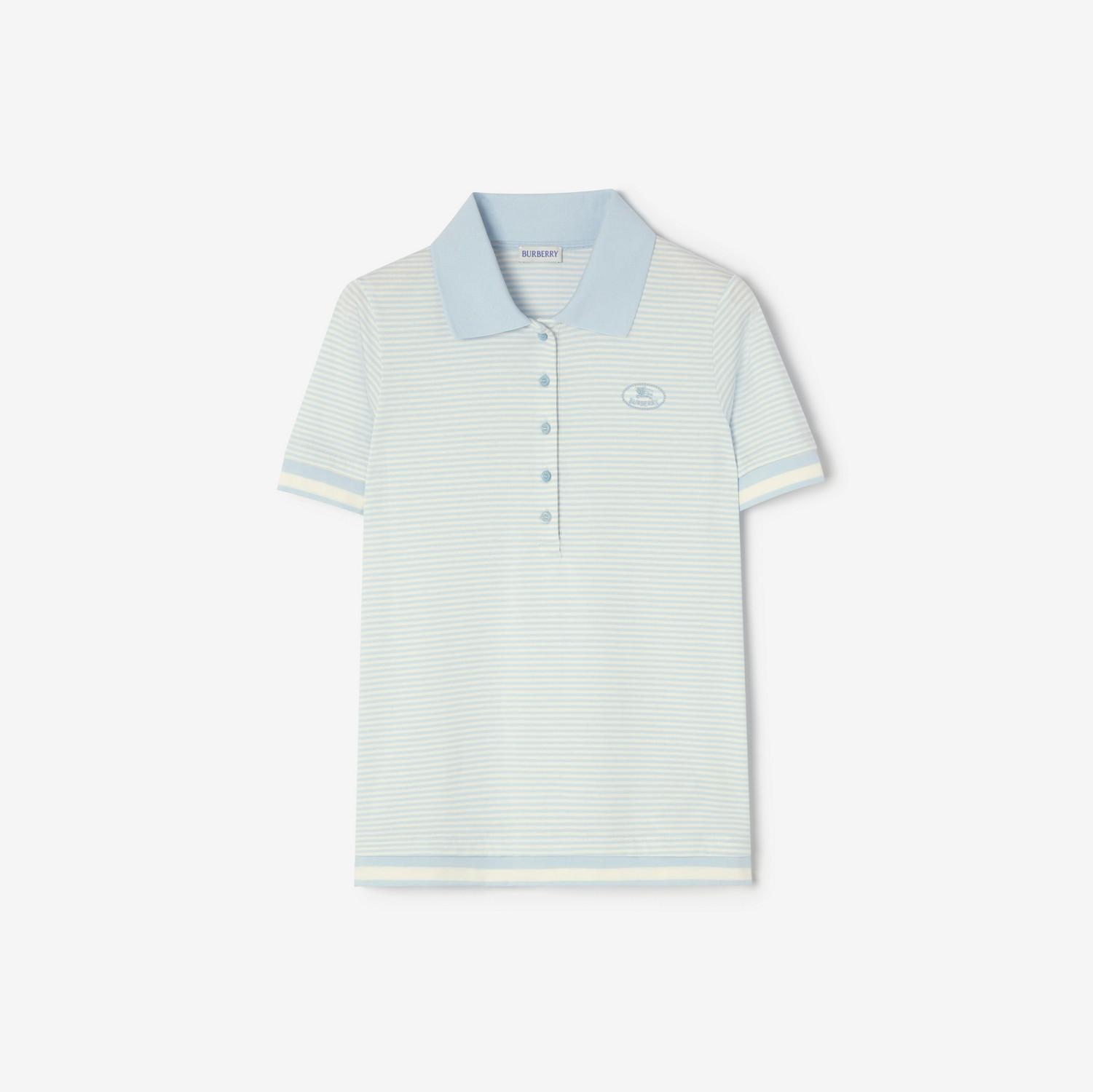 Striped Cotton Polo Shirt by BURBERRY