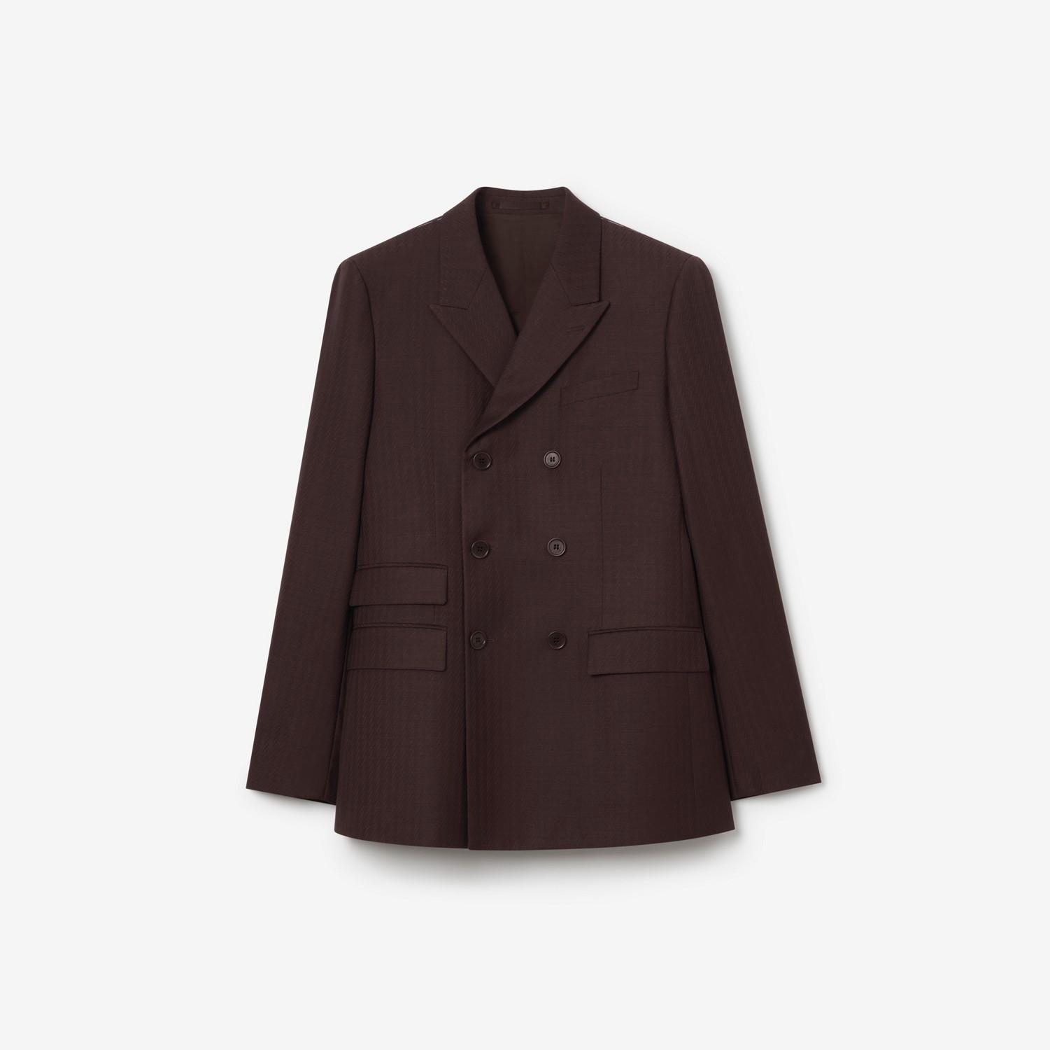 Striped Wool Mohair Tailored Jacket by BURBERRY