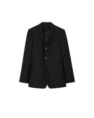 Striped Wool Mohair Tailored Jacket by BURBERRY