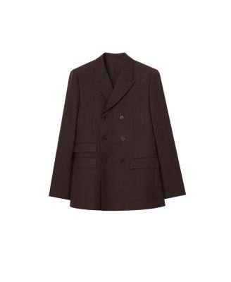 Striped Wool Mohair Tailored Jacket by BURBERRY