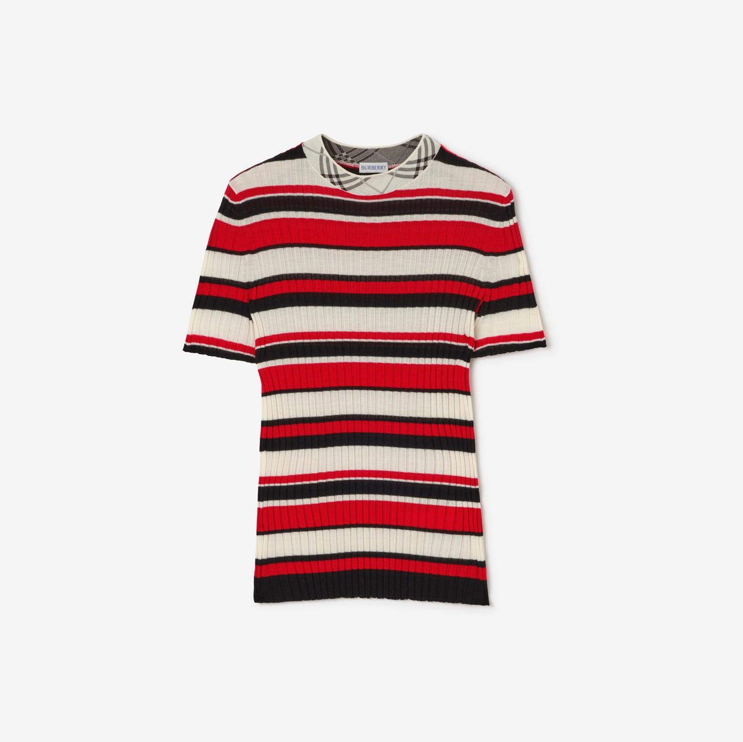 Striped Wool T-shirt by BURBERRY