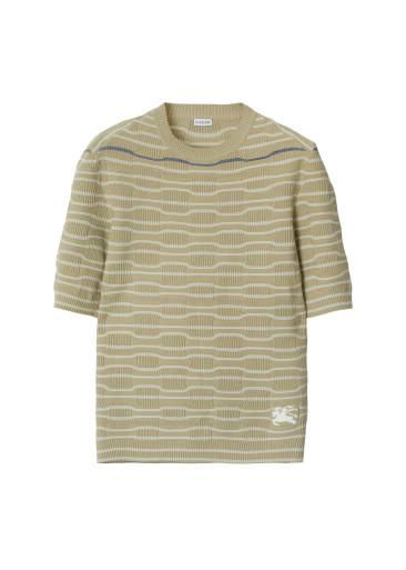 Striped cotton blend top by BURBERRY