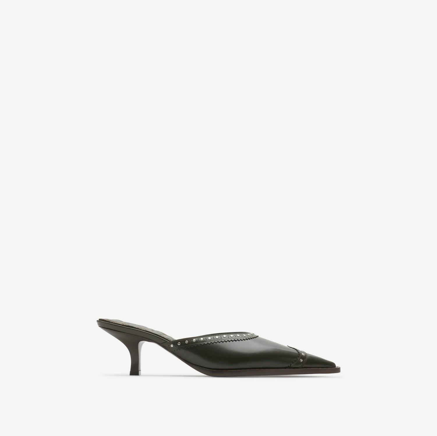 Studded Leather Bird Mules by BURBERRY