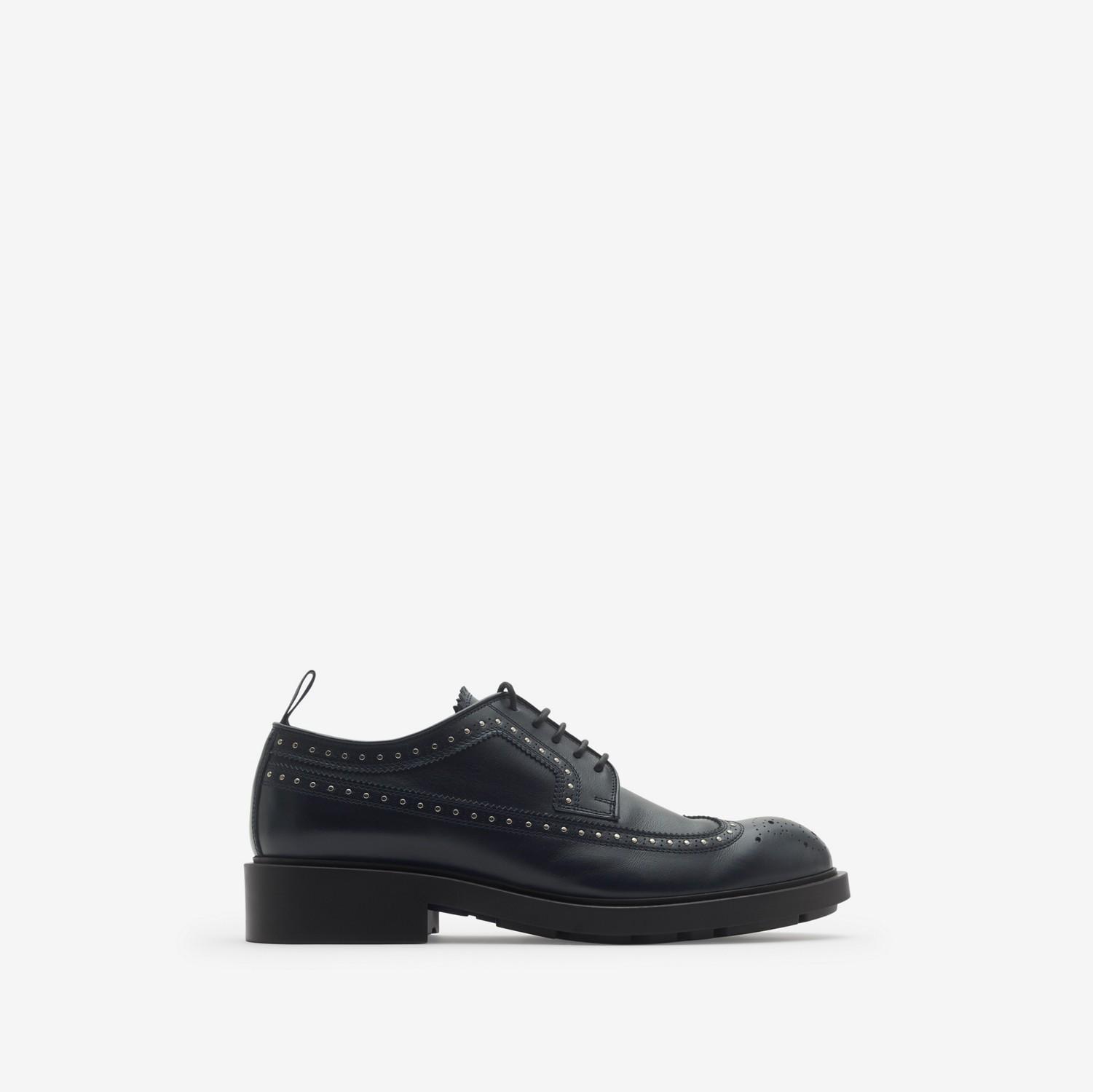 Studded Leather Loch Brogues by BURBERRY