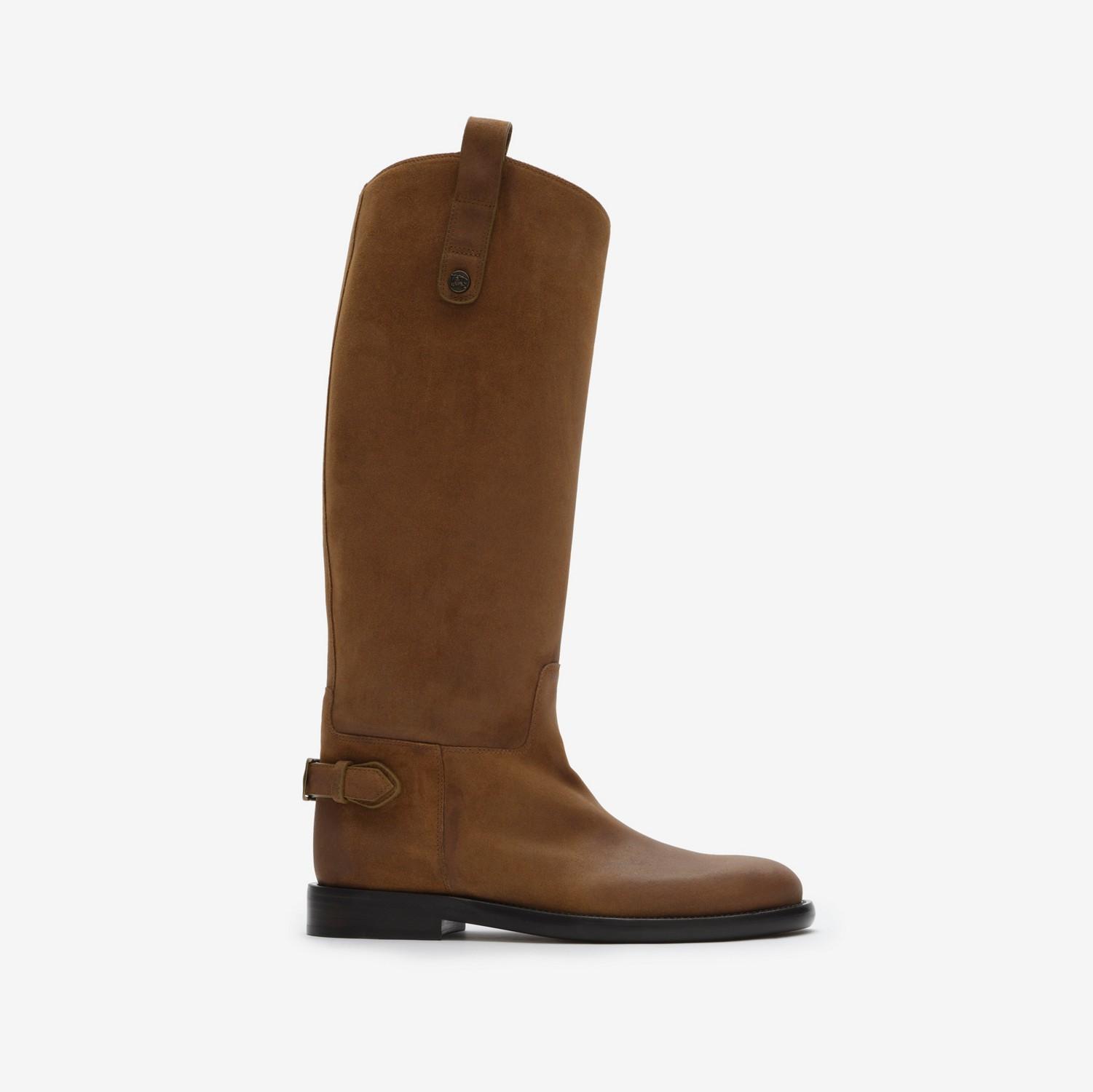 Suede Cavalier Boots by BURBERRY