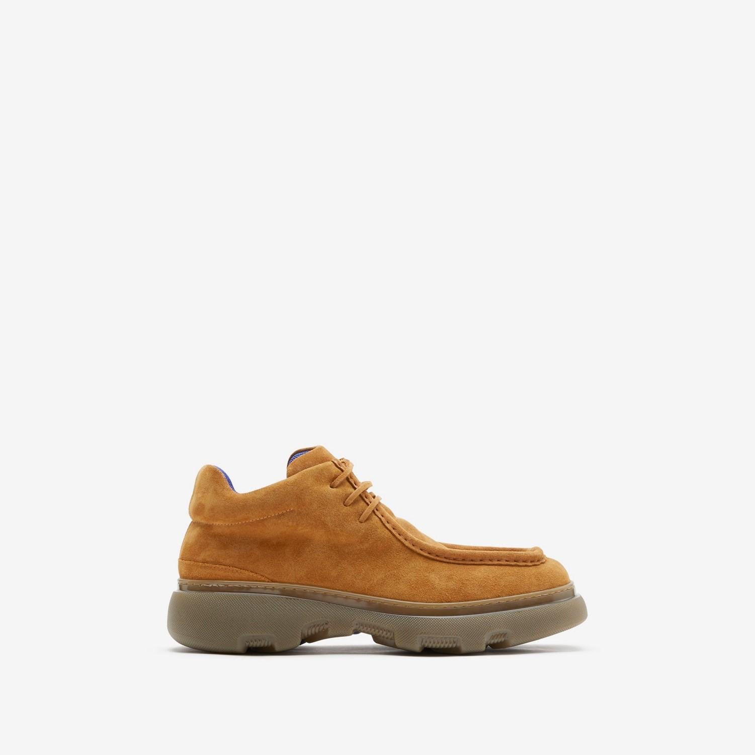 Suede Creeper Mid Shoes by BURBERRY