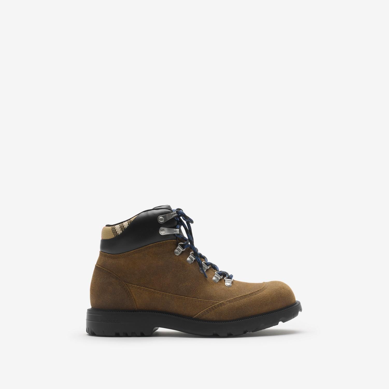Suede Moor Hiking Boots​ by BURBERRY