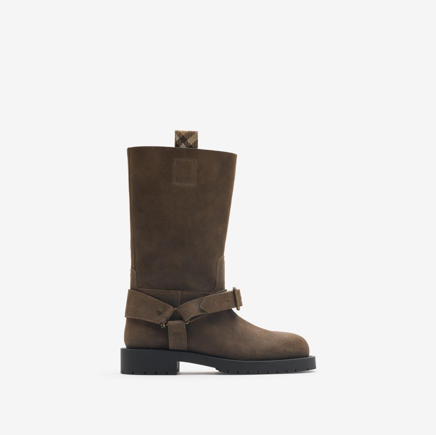 Suede Soft Saddle Low Boots​ by BURBERRY
