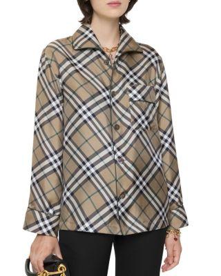 Sunflower Silk Pyjama Shirt by BURBERRY