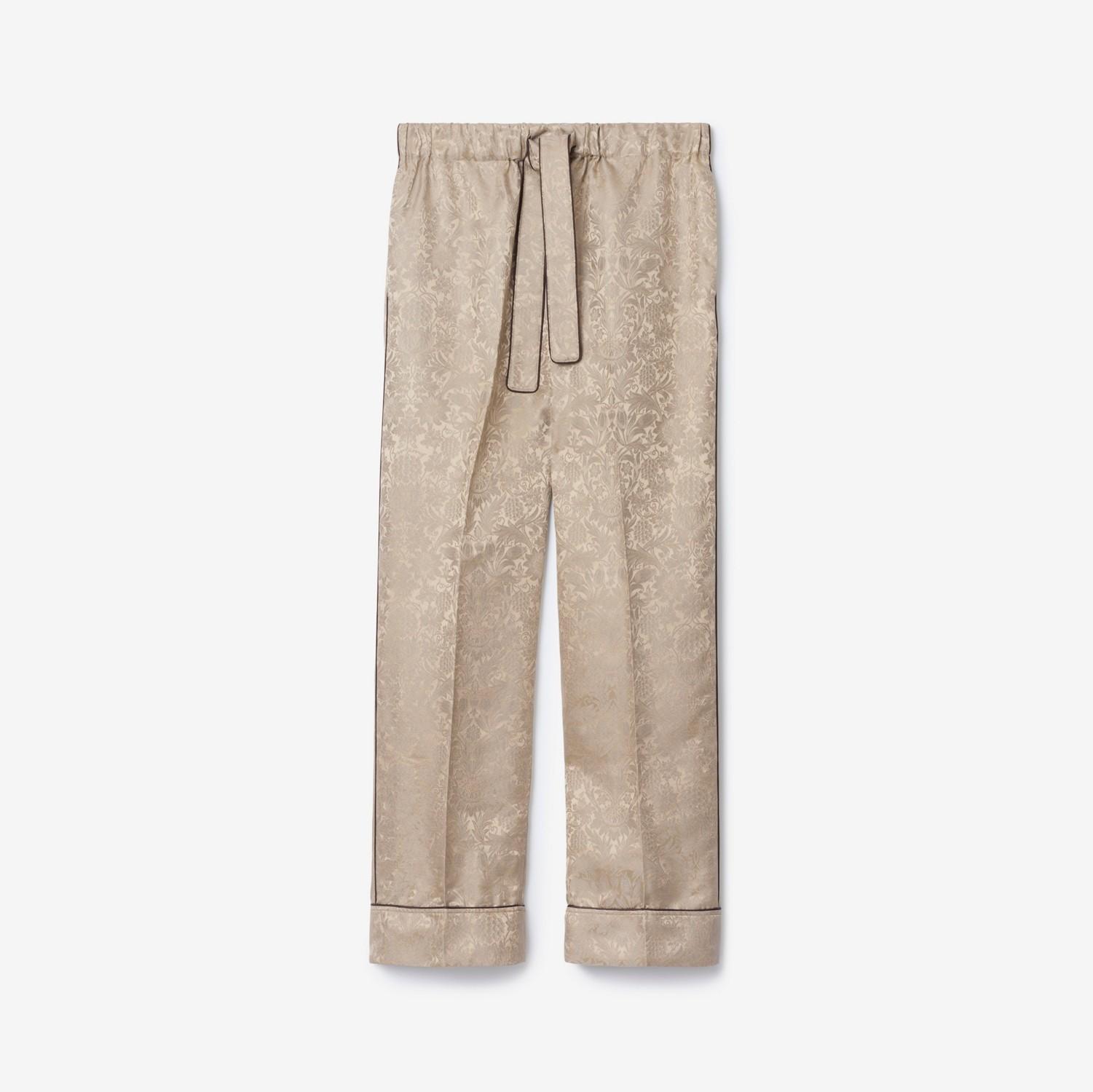 Sunflower Silk Pyjama Trousers by BURBERRY