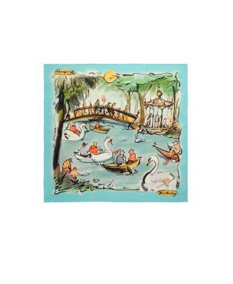 Swan Lake Silk Scarf by BURBERRY
