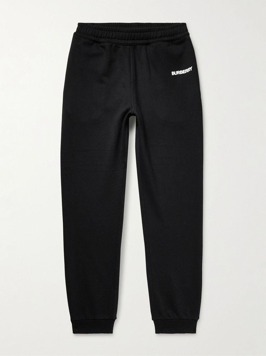 Tapered Logo-Print Cotton-Jersey Sweatpants by BURBERRY
